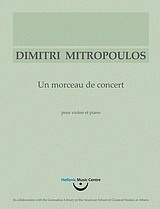 Δημήτρης Μητρόπουλος, Un morceau de concert