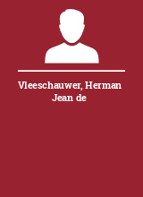 Vleeschauwer Herman Jean de