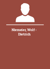 Niemeier Wolf - Dietrich