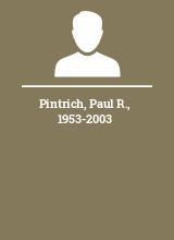 Pintrich Paul R. 1953-2003