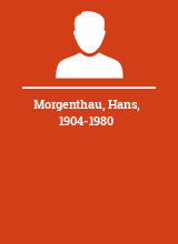 Morgenthau Hans 1904-1980