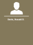 Davis Ronald D.